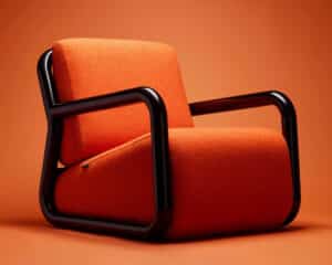 Orange Chair. Design Mumbai