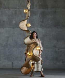 Wicker pendant Lamp. Design Mumbai